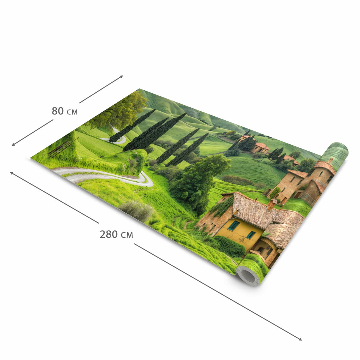 Bodenläufer mit Motiv Landschaft Italien in der Grösse 60x150 cm für sichere Aufbewahrung