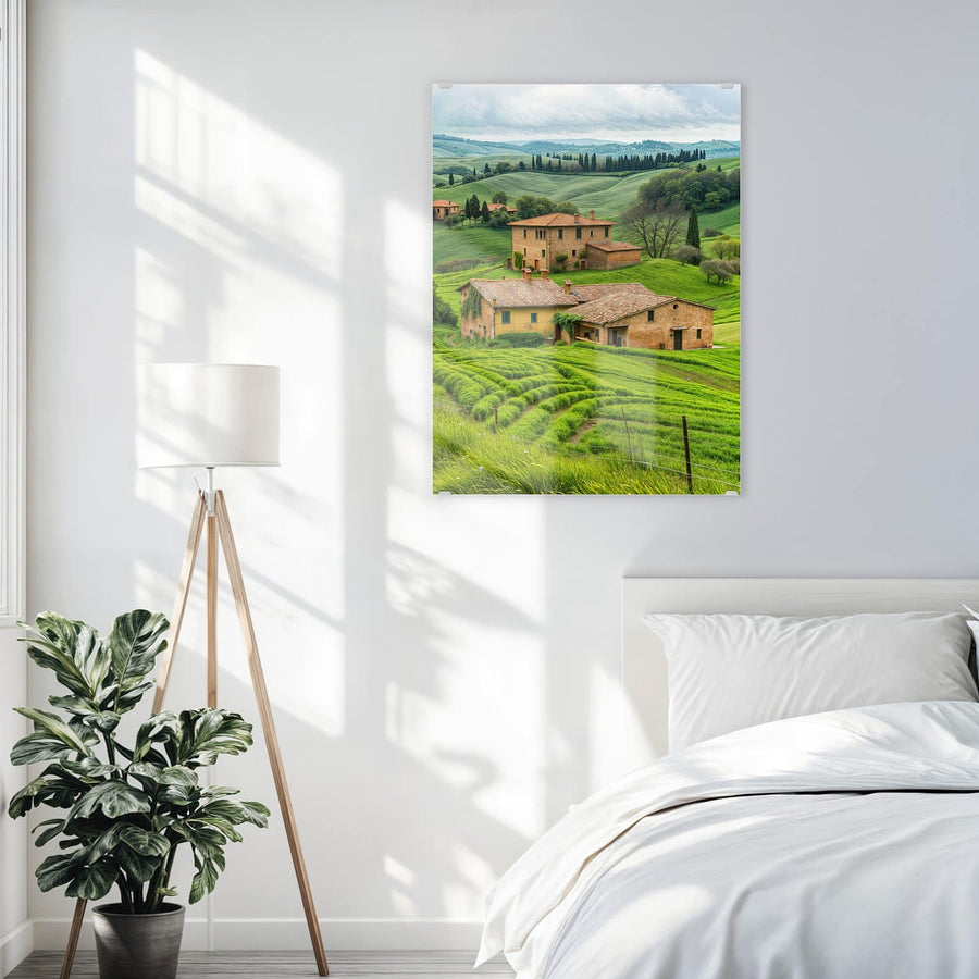Maße Wandbild - Landhaus in der Toskana - Hochformat