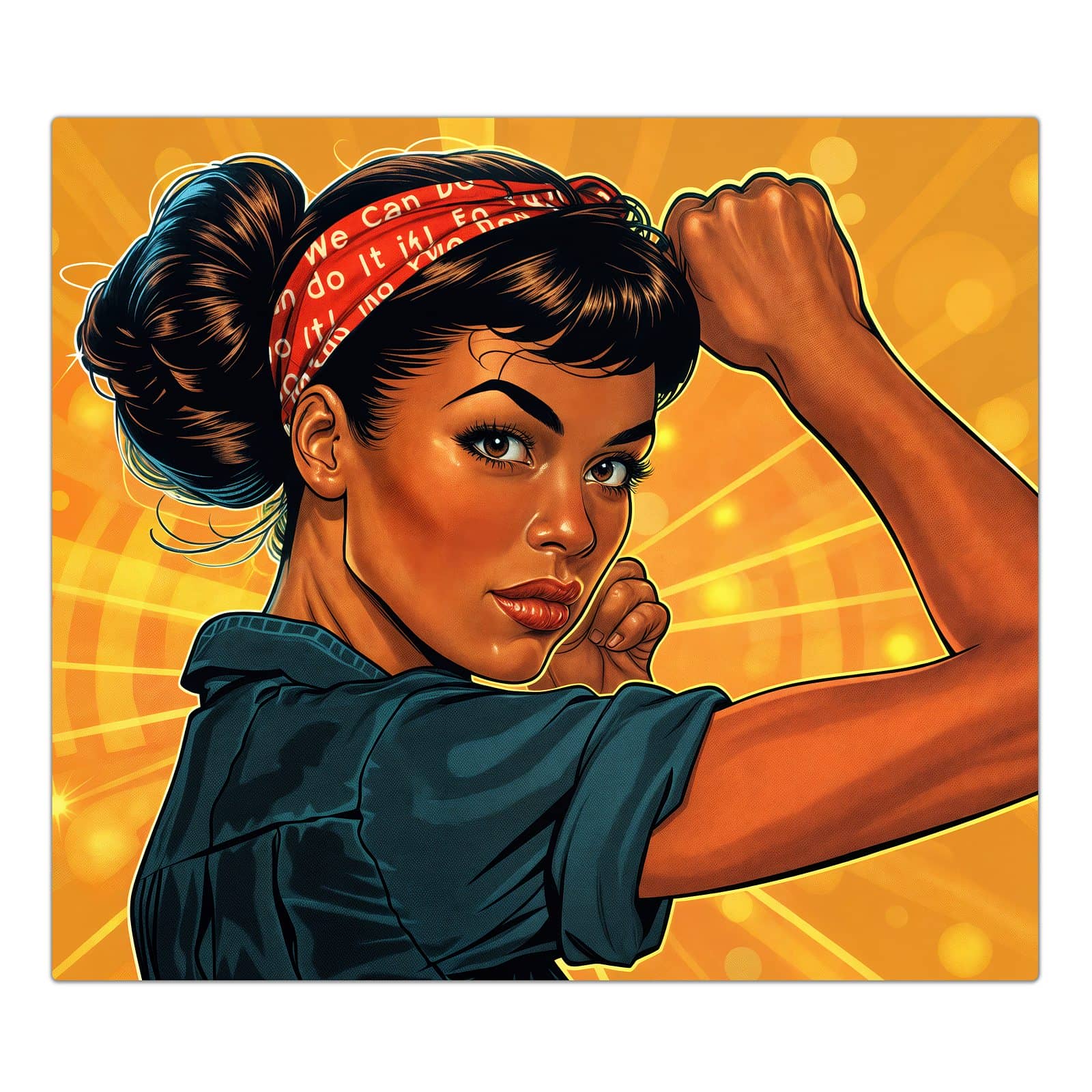 1-teilige Herdabdeckplatte mit Motivationsposter-Motiv in der Frontansicht #grösse_1-Teilig (60x52cm)