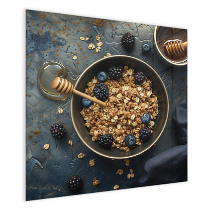 Magnettafel mit dem Motiv Müsli mit Beeren