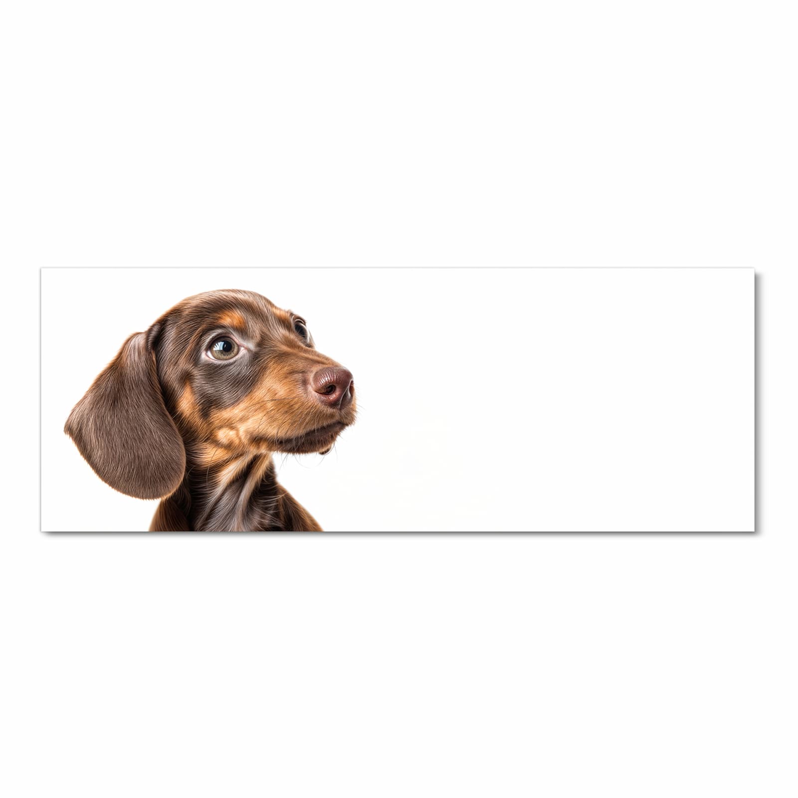 Wasserabweisender Läufer für die Küche mit Motiv Niedlicher Hund in Frontansicht