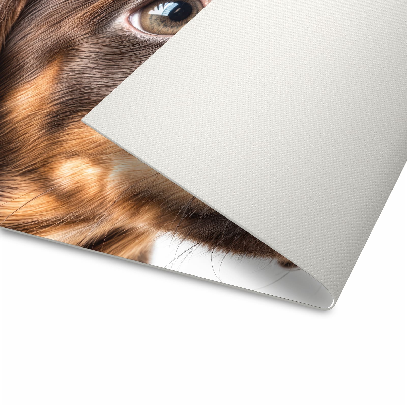 Fleckenresistenter Bodenläufer Teppich mit Motiv Niedlicher Hund in der Unterseite