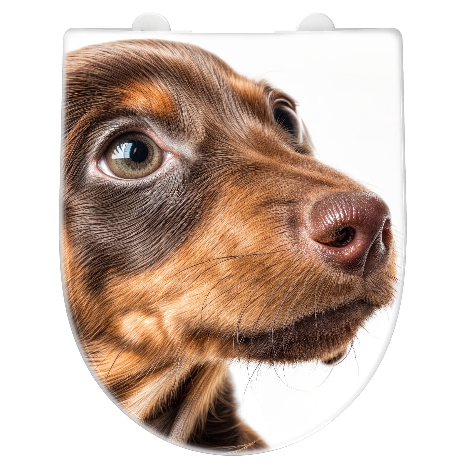 WC-Sitz mit Absenkautomatik Niedlicher Hund