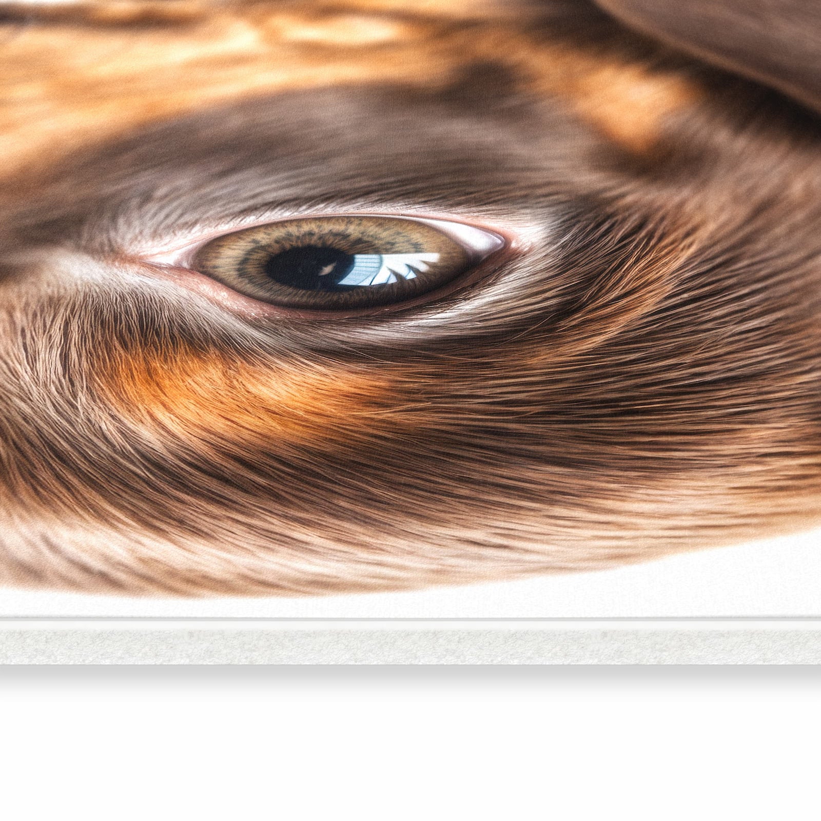 Bodenschonender Küchenläufer mit Motiv Niedlicher Hund in seitlicher Ansicht