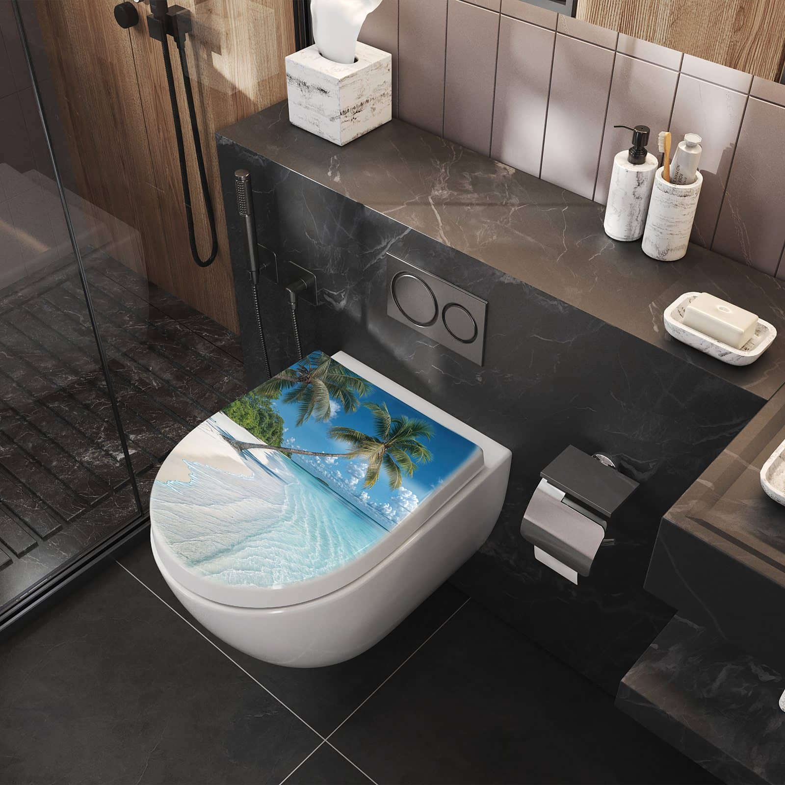 WC-Sitz mit Absenkautomatik Strandurlaub