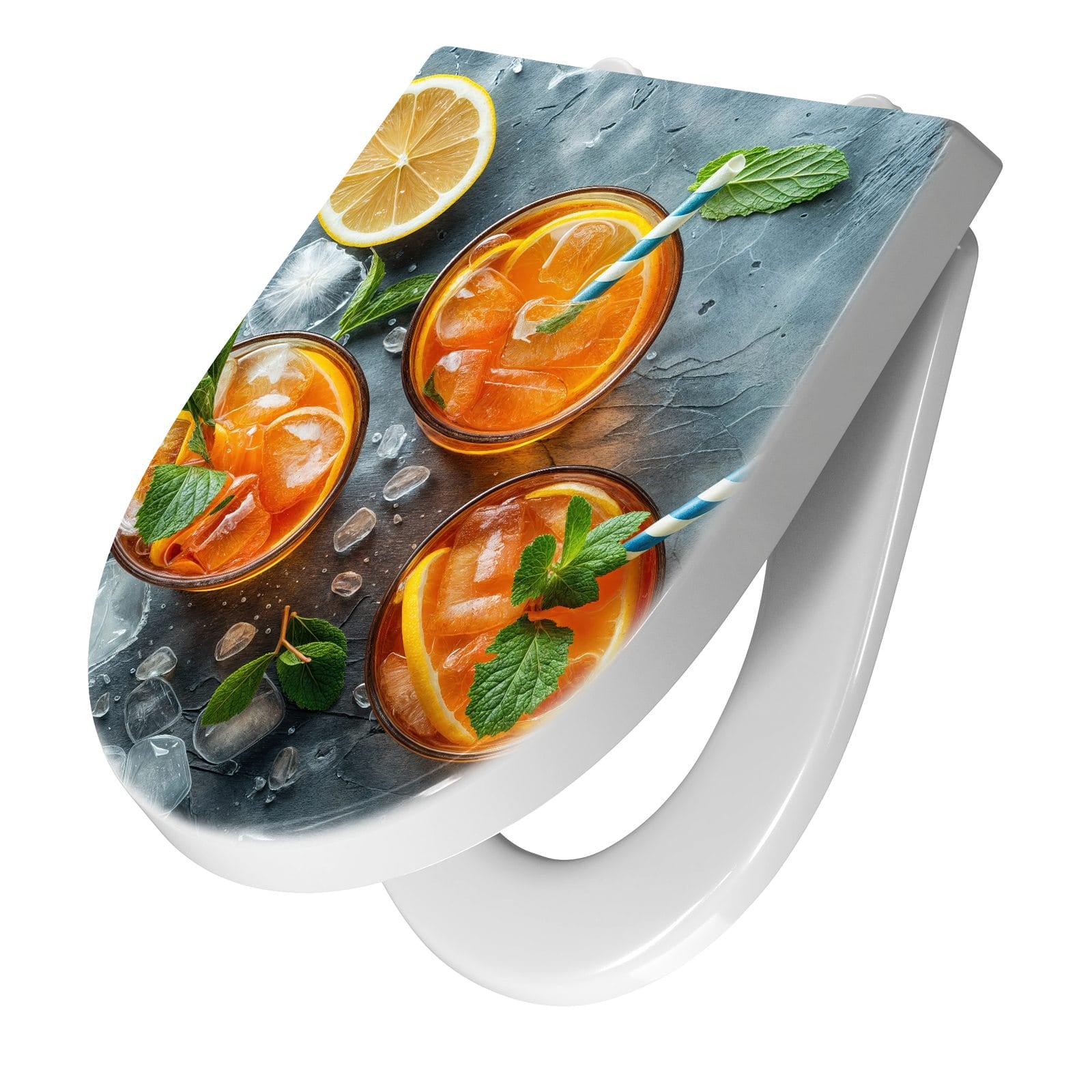 WC-Sitz mit Absenkautomatik Sommerlicher Drink