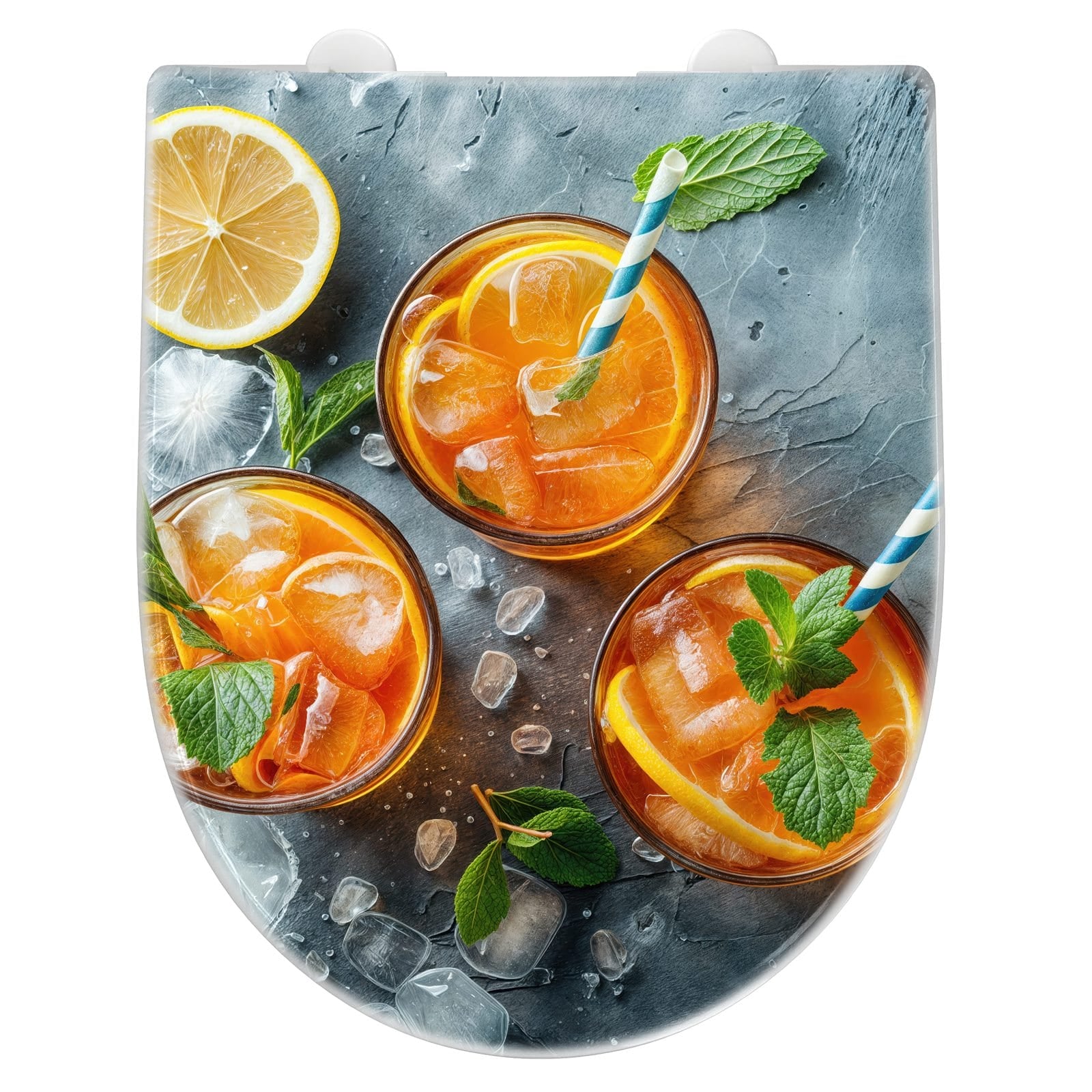 WC-Sitz mit Absenkautomatik Sommerlicher Drink