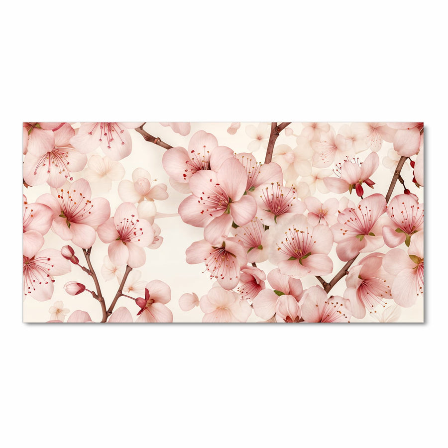 Maße Küchenläufer - Kirschblüten auf Creme