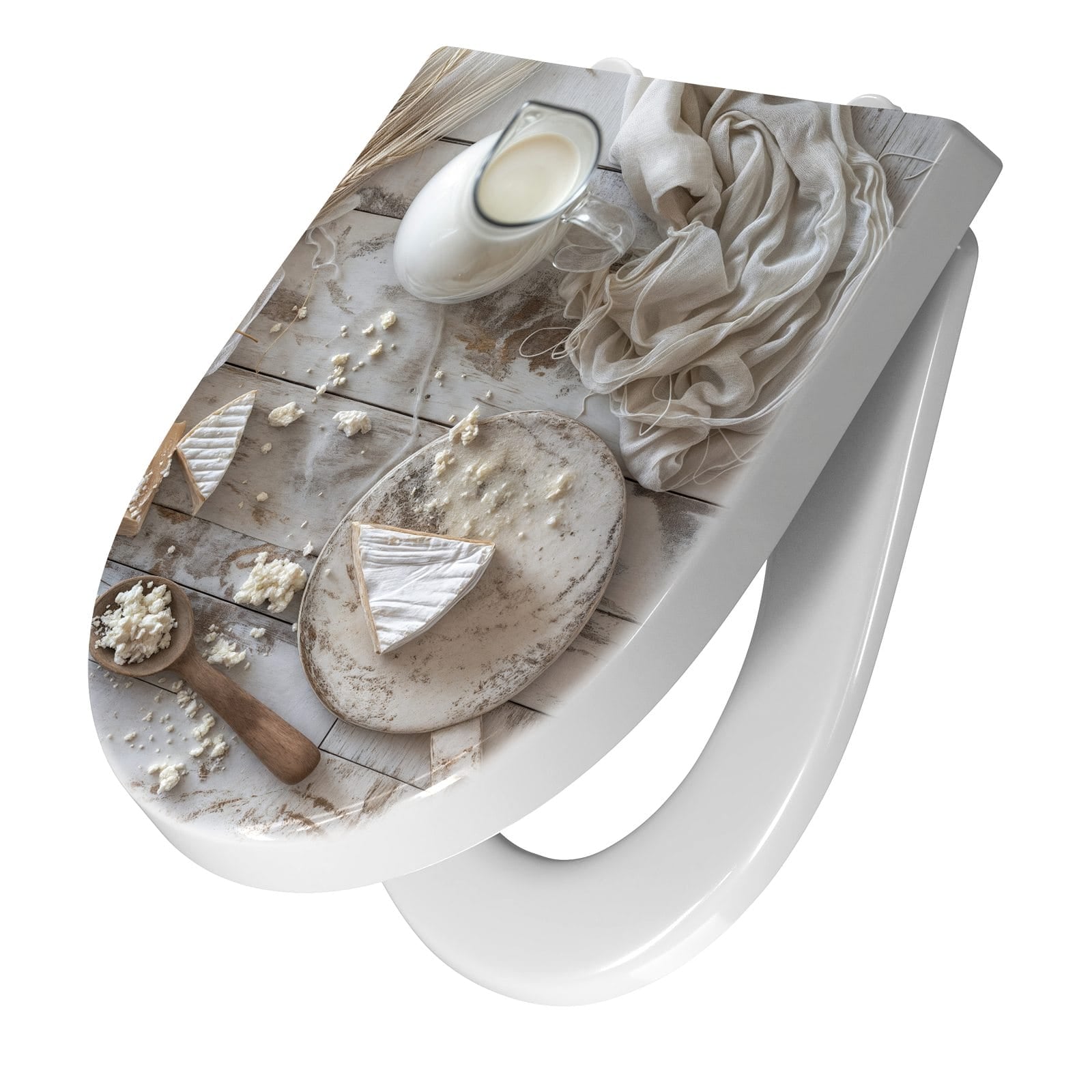 WC-Sitz mit Absenkautomatik Ziegenkäse Schale