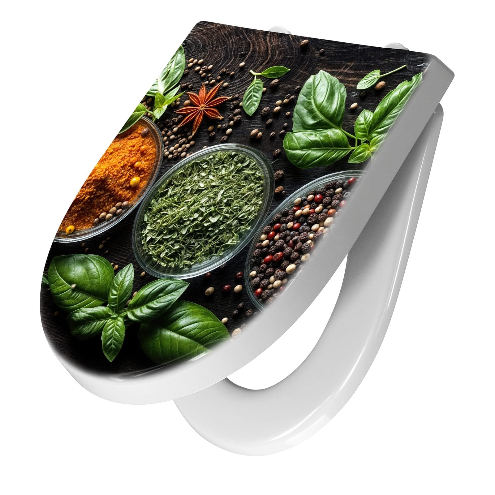 WC-Sitz mit Absenkautomatik Gewürze Und Kräuter