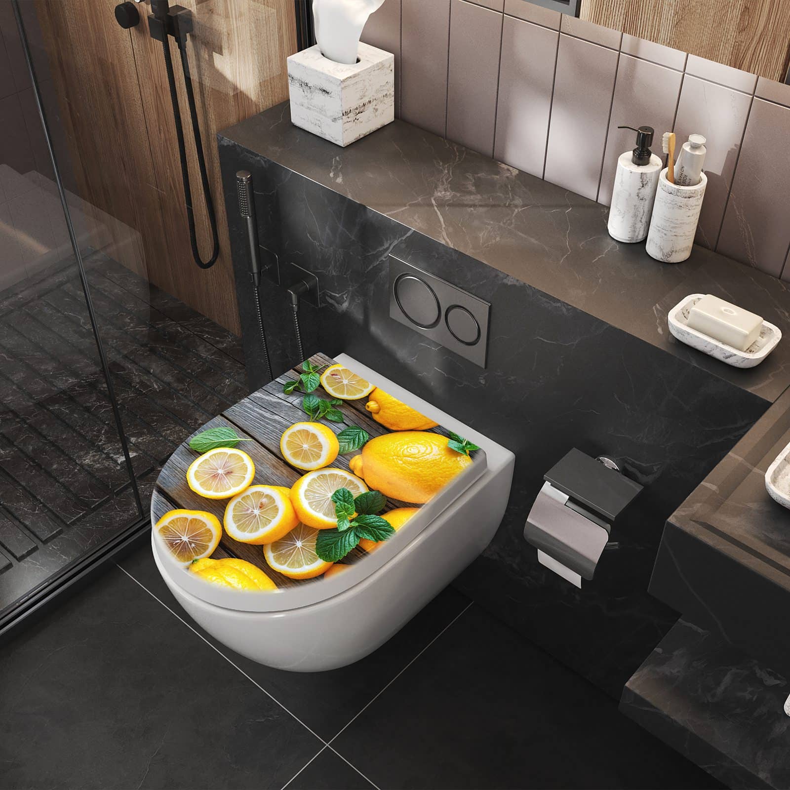WC-Sitz mit Absenkautomatik Lemon Fresh