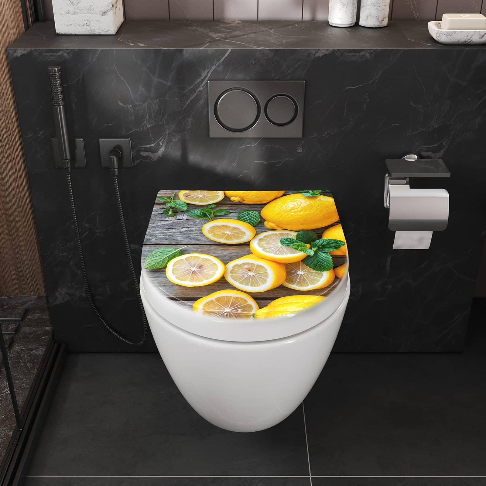 WC-Sitz mit Absenkautomatik Lemon Fresh