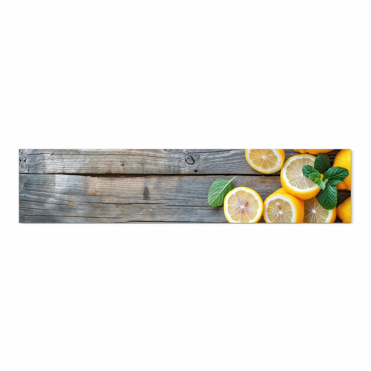 Wasserabweisender Läufer für die Küche mit Motiv Lemon Fresh in Frontansicht