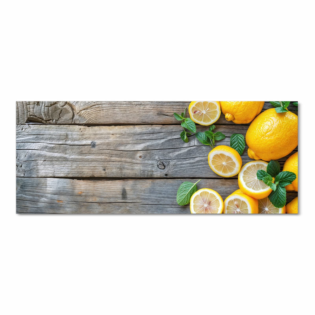 Abriebfester Küchenteppich mit Motiv Lemon Fresh in Frontansicht