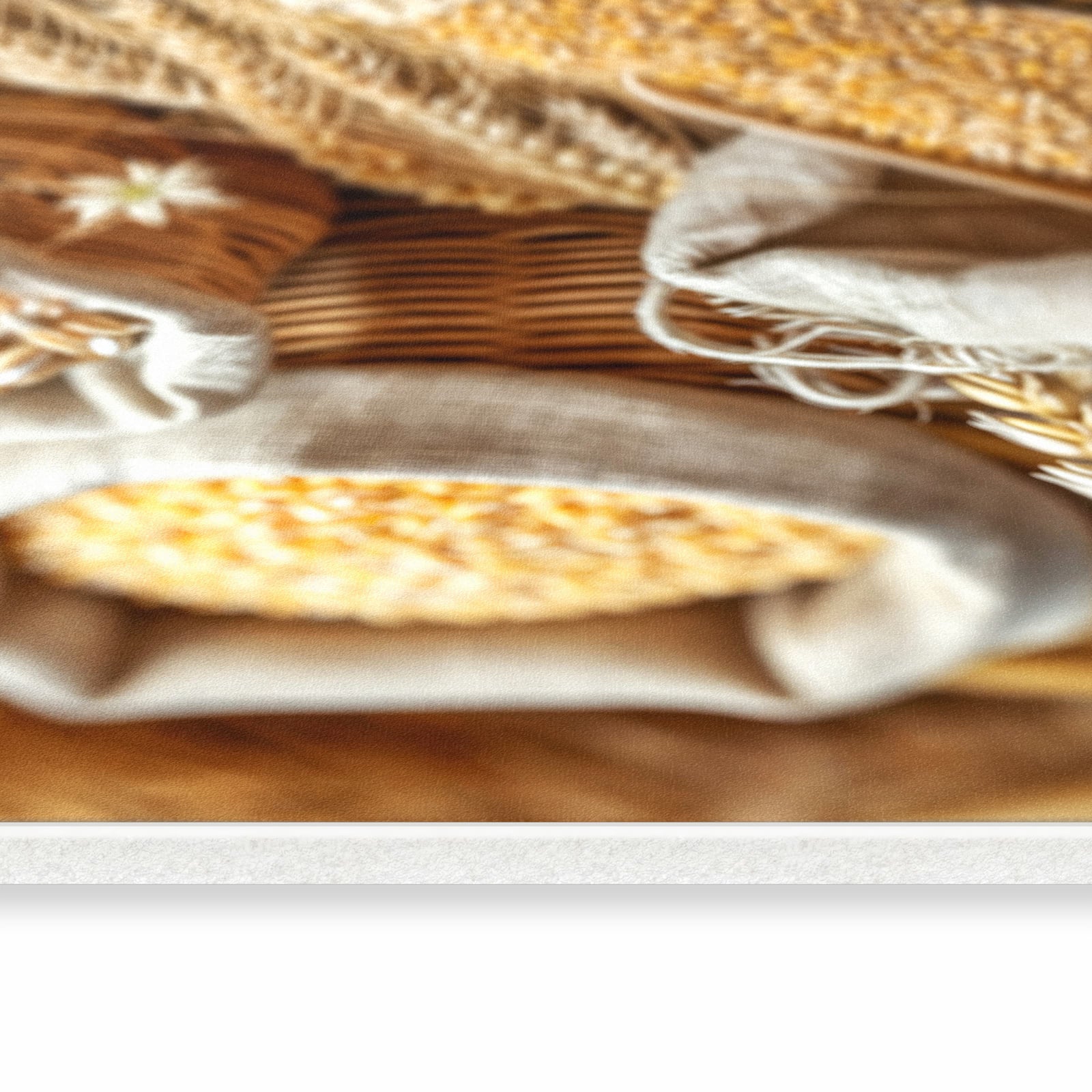 Küchenläufer mit Getreideernte-Motiv seitliche Ansicht - zeitsparend pflegeleicht