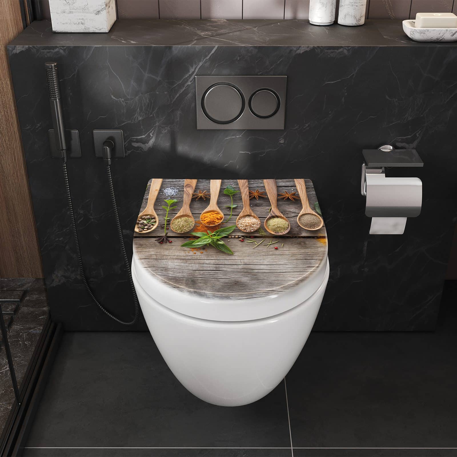 WC-Sitz mit Absenkautomatik Sanfte Küchengewürze