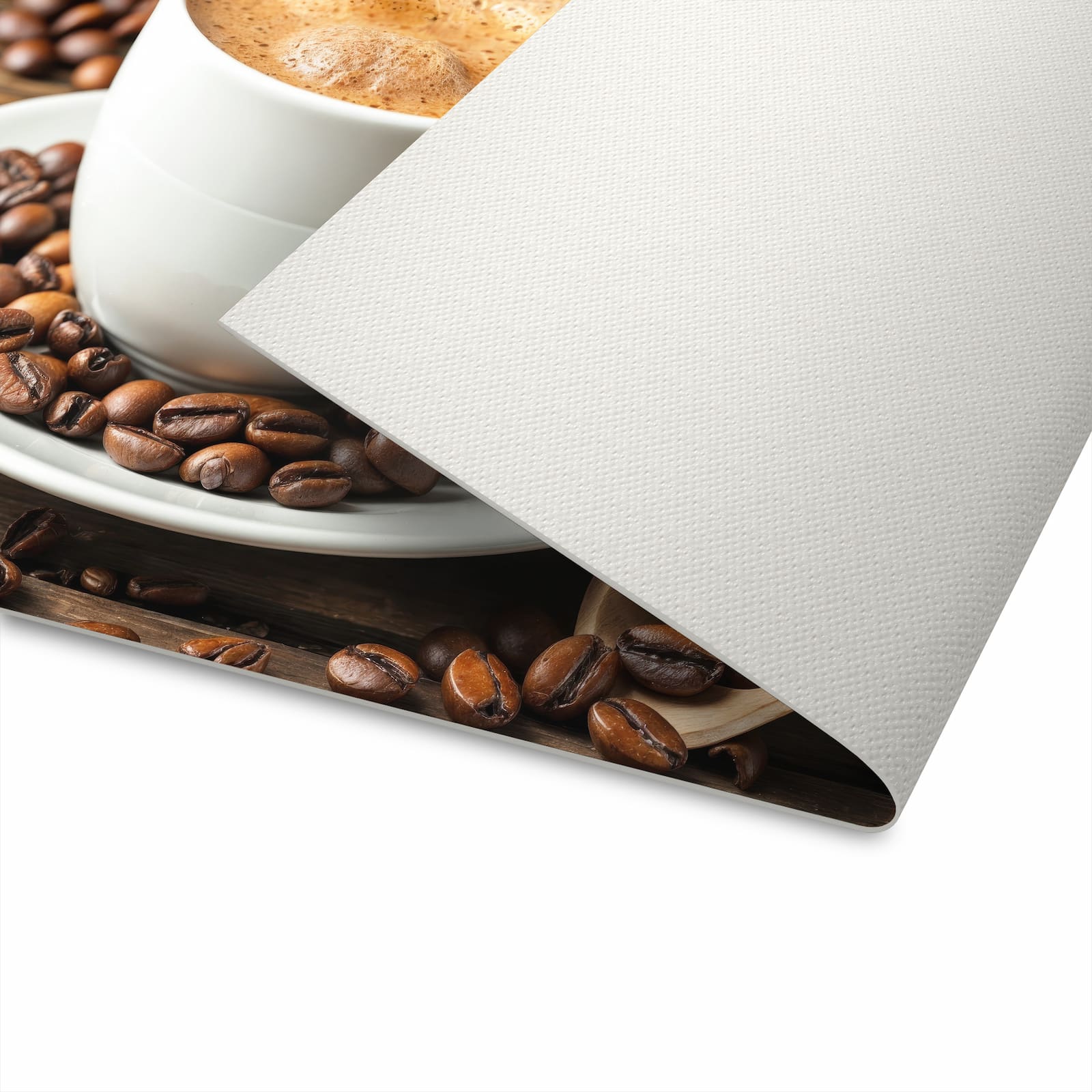 Wasserabweisender Küchenteppich mit Motiv Kaffee Geniessen in der Unterseite