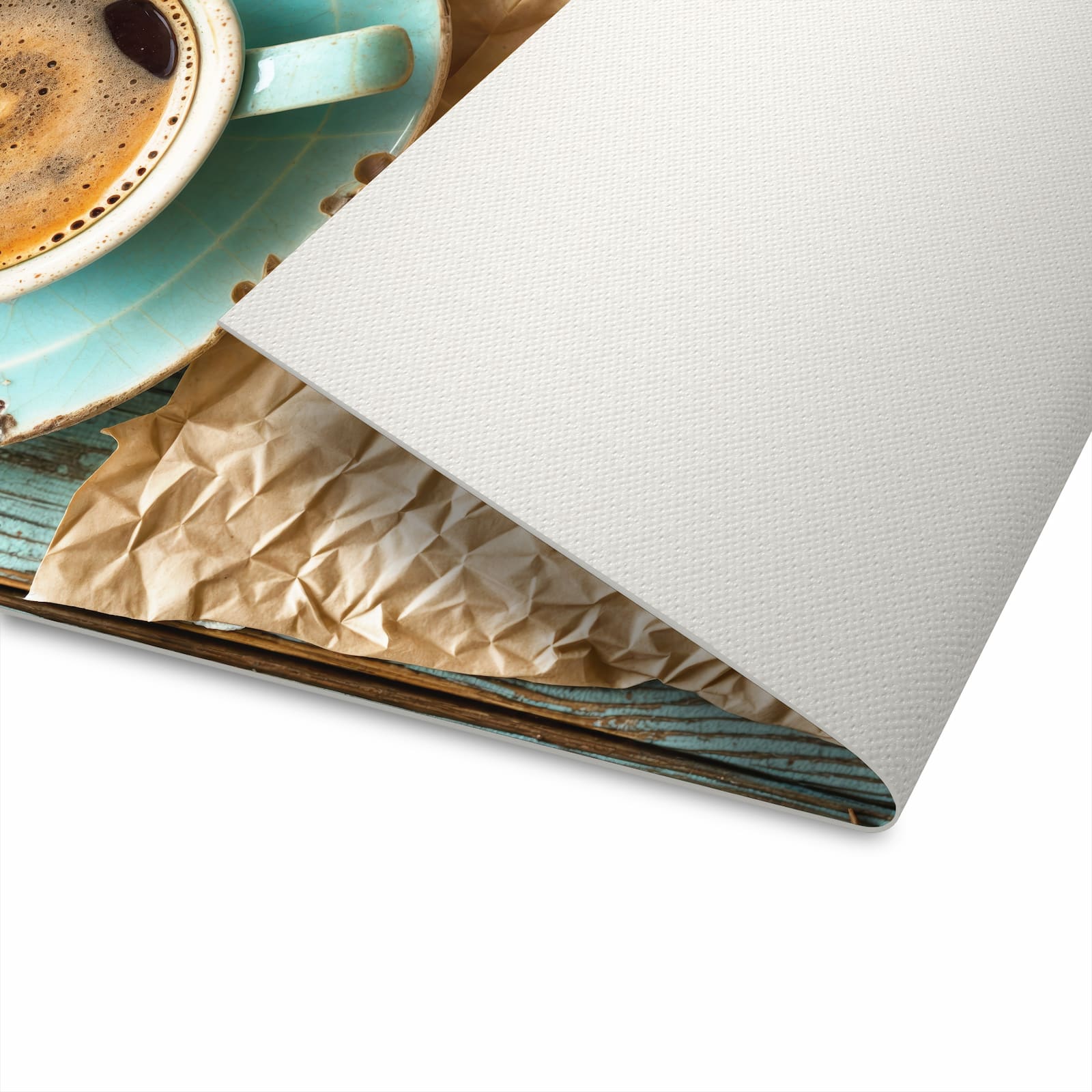 Formstabiler rutschfester Küchenläufer mit Motiv Tasse und Lavendel in Unterseite