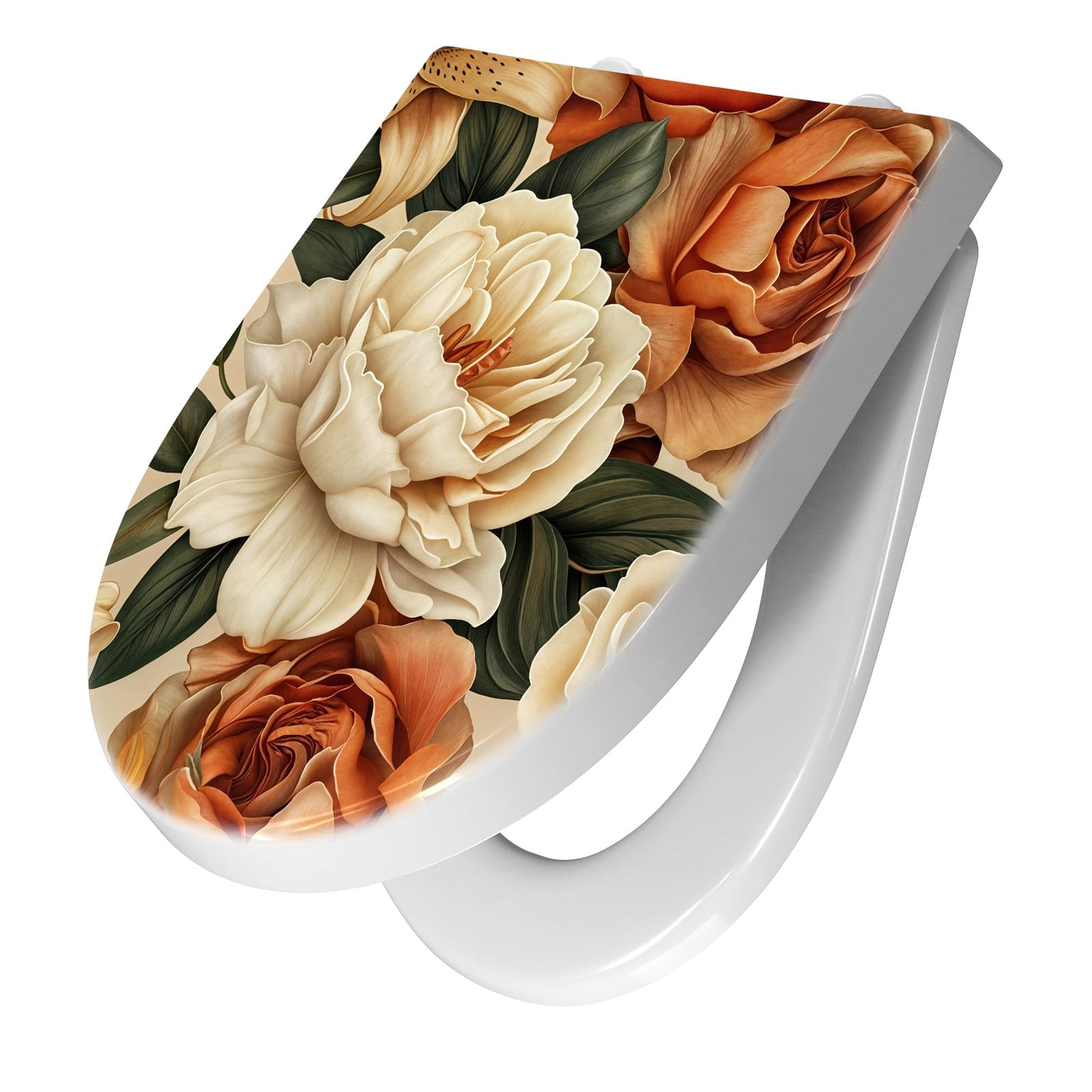 WC-Sitz mit Absenkautomatik Sanfte Blumenpracht