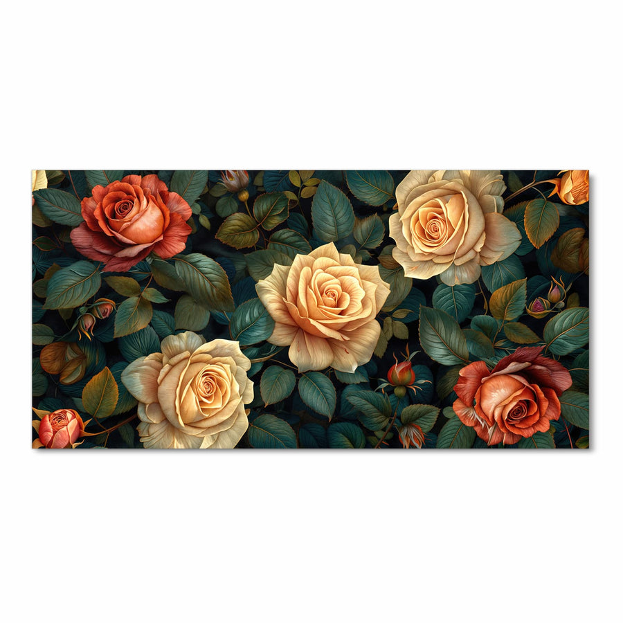 Maße Küchenläufer - Rosen in Apricot
