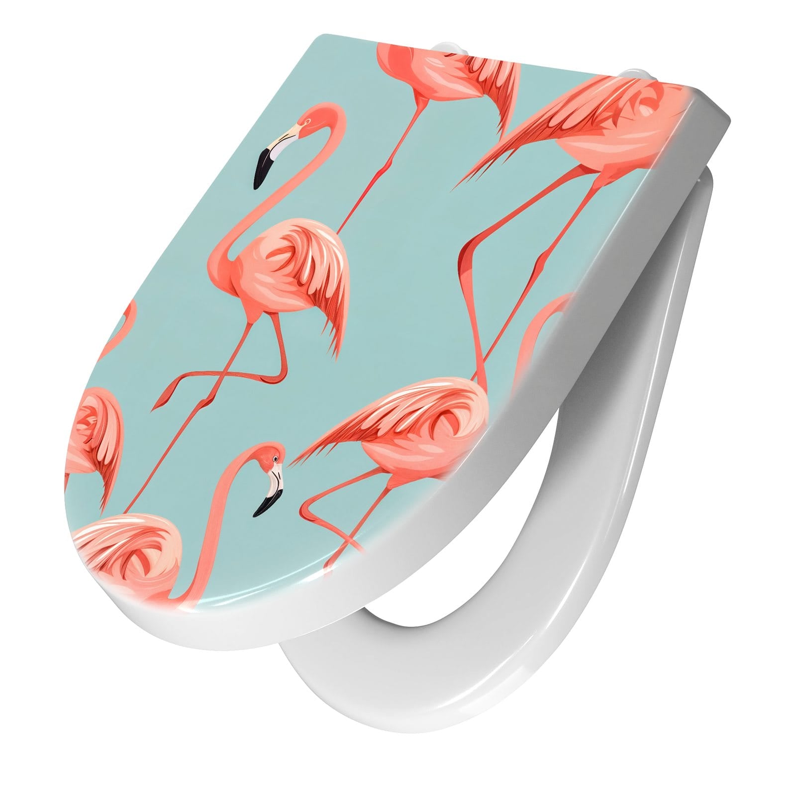 WC-Sitz mit Absenkautomatik Flamingo Design