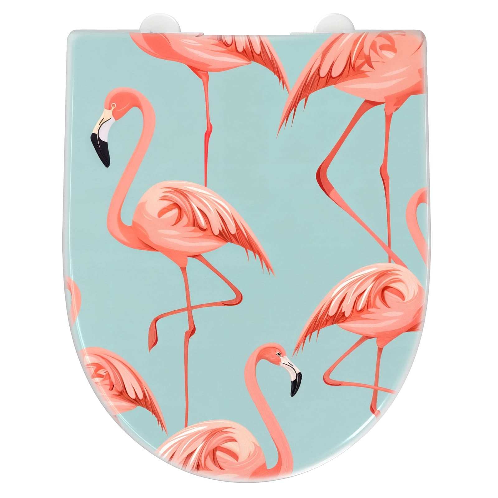 WC-Sitz mit Absenkautomatik Flamingo Design