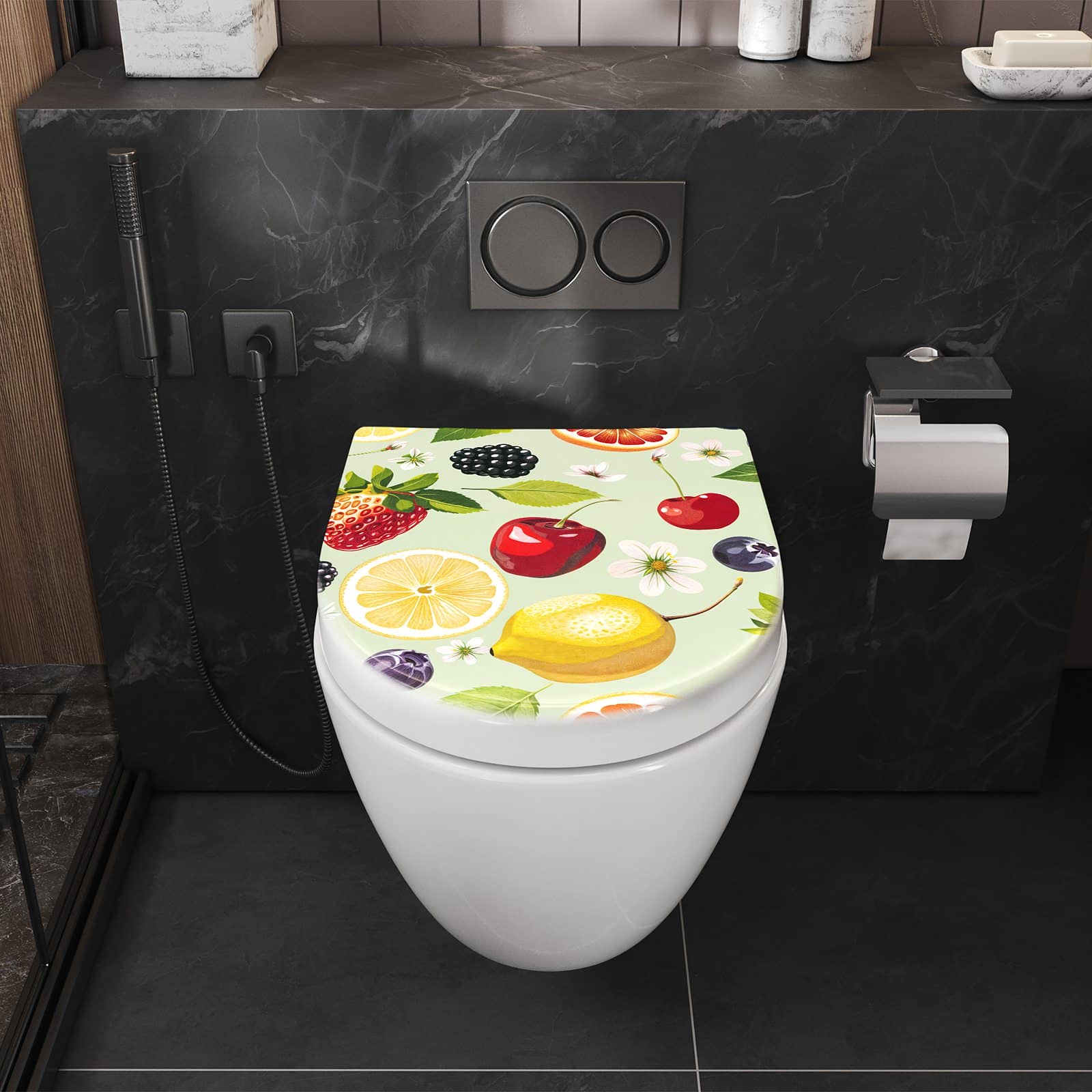WC-Sitz mit Absenkautomatik Fruchtmix