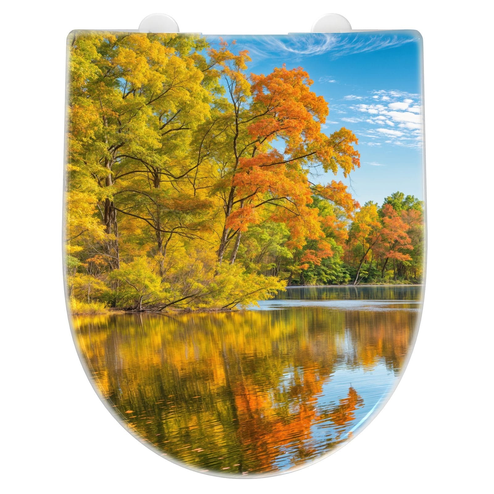 WC-Sitz mit Absenkautomatik Herbstlicher See