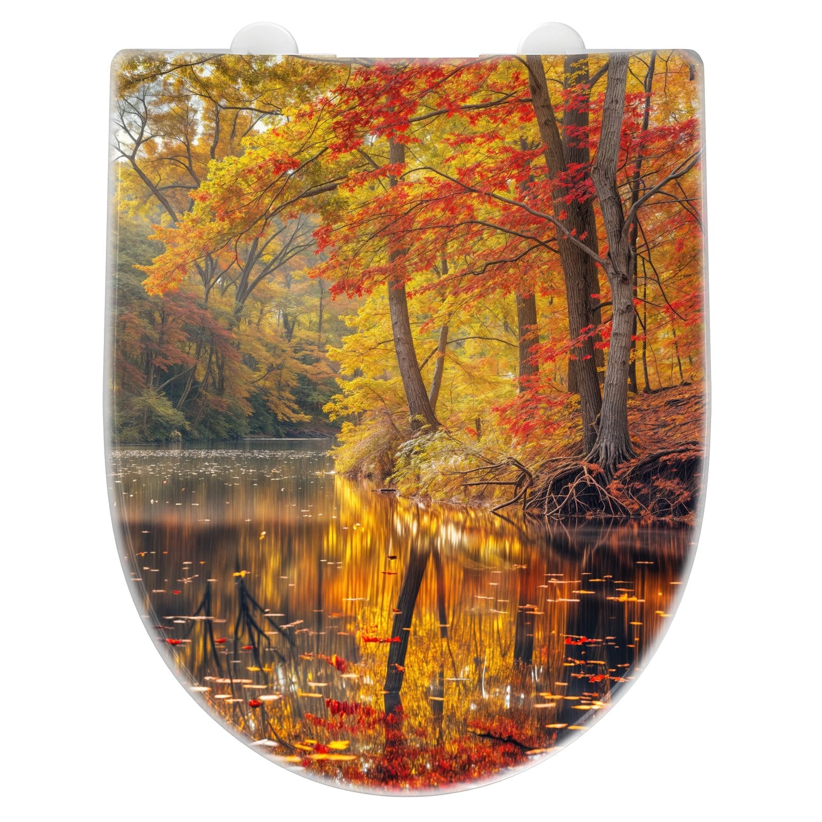 WC-Sitz mit Absenkautomatik Herbstwald See