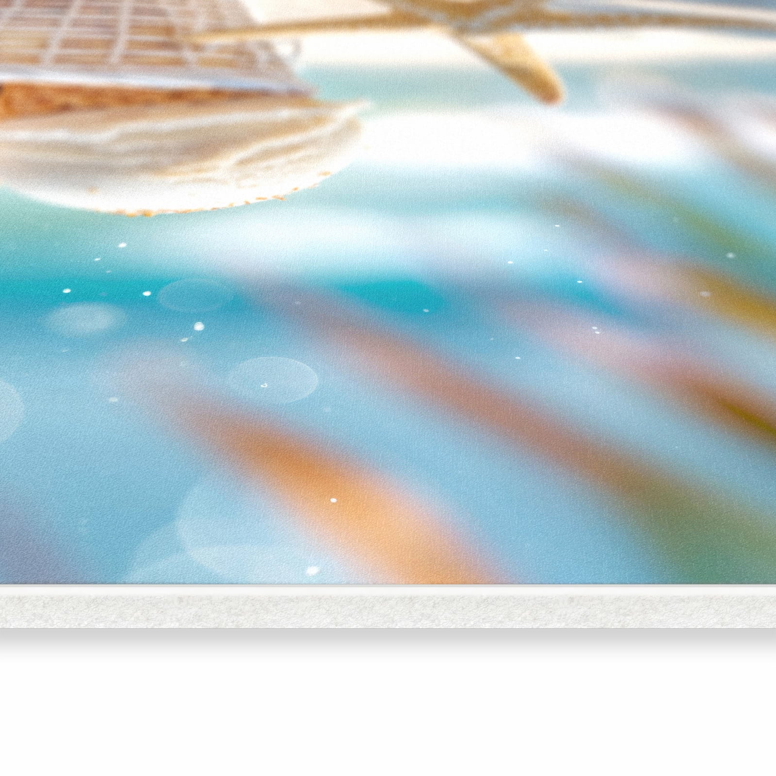 Formstabiler Küchenläufer mit Motiv Sommer Eiskörbchen in seitlicher Ansicht