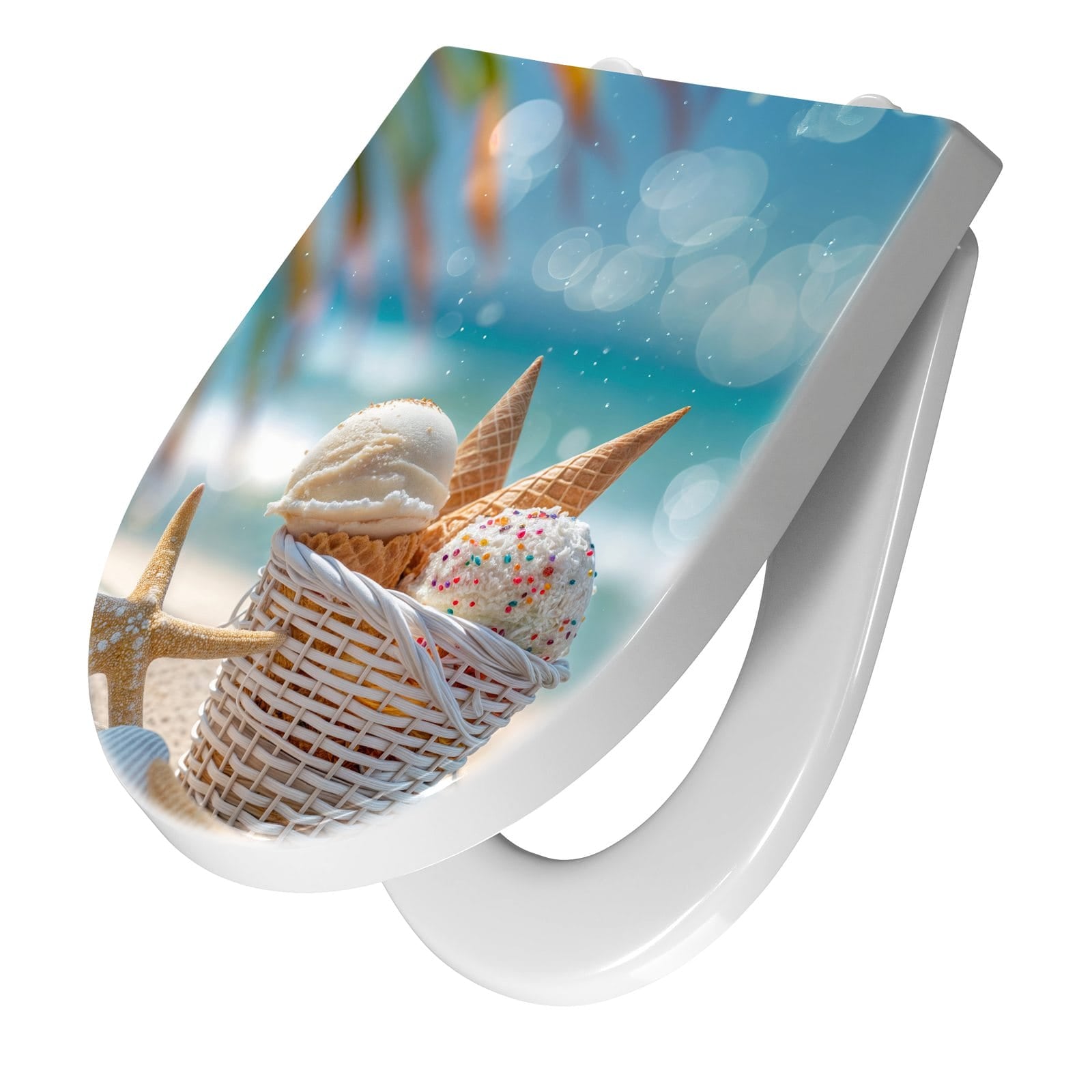 WC-Sitz mit Absenkautomatik Sommer Eiskörbchen