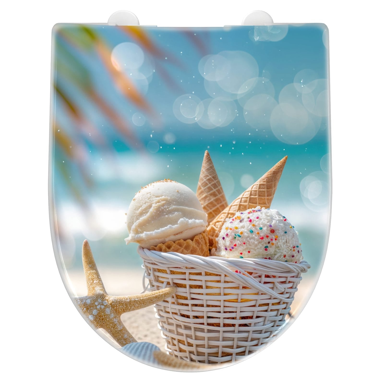 WC-Sitz mit Absenkautomatik Sommer Eiskörbchen