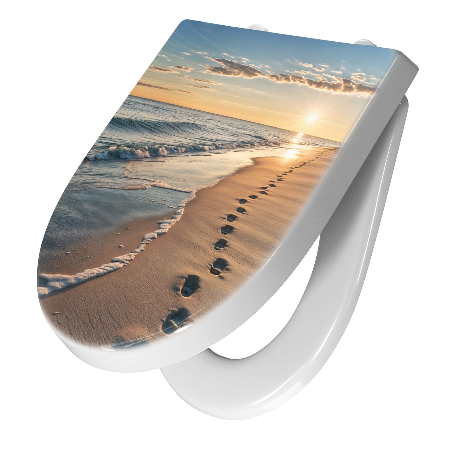 WC-Sitz mit Absenkautomatik Strandspuren