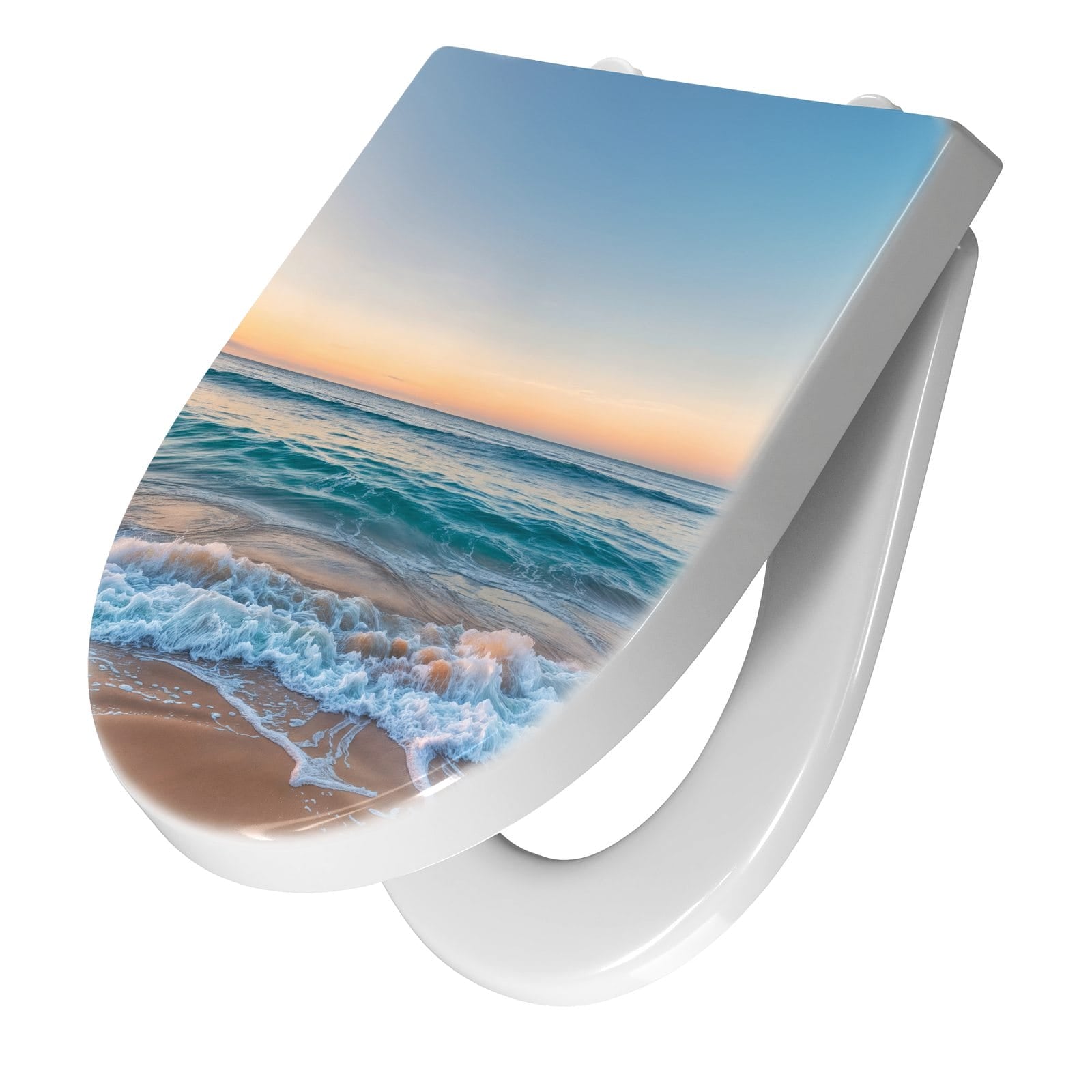 WC-Sitz mit Absenkautomatik Strandhorizont