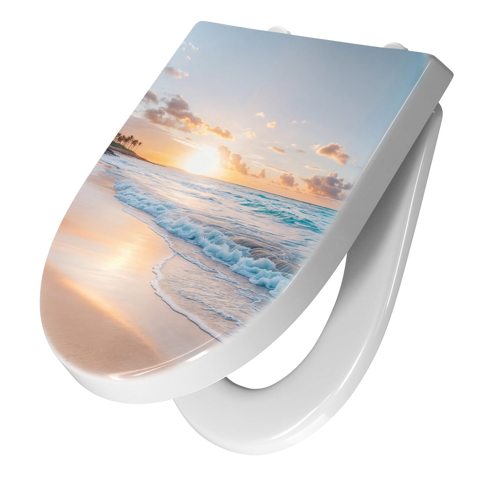 WC-Sitz mit Absenkautomatik Sonnenaufgang Strand