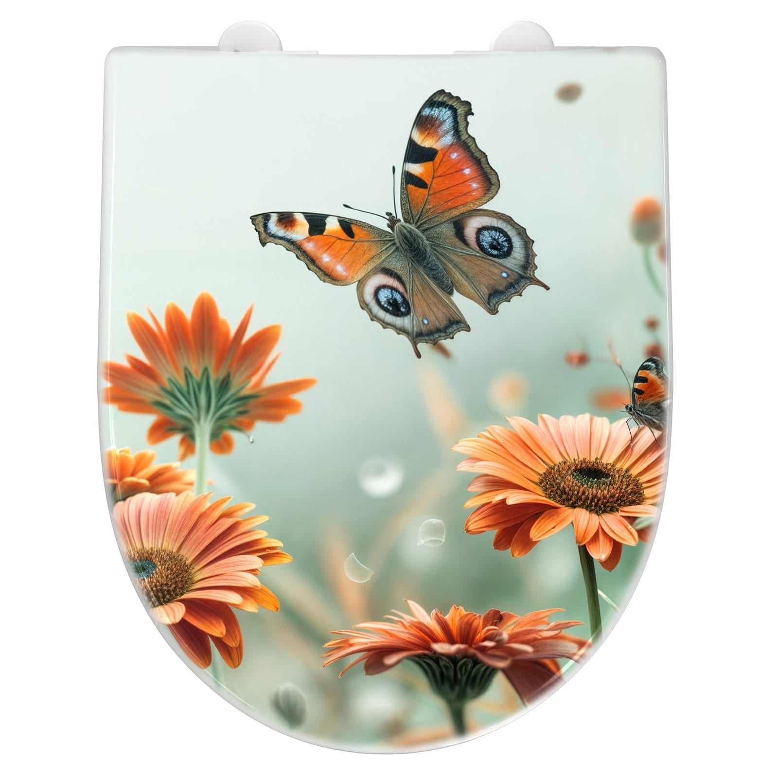 WC-Sitz mit Absenkautomatik Schmetterling Wiese