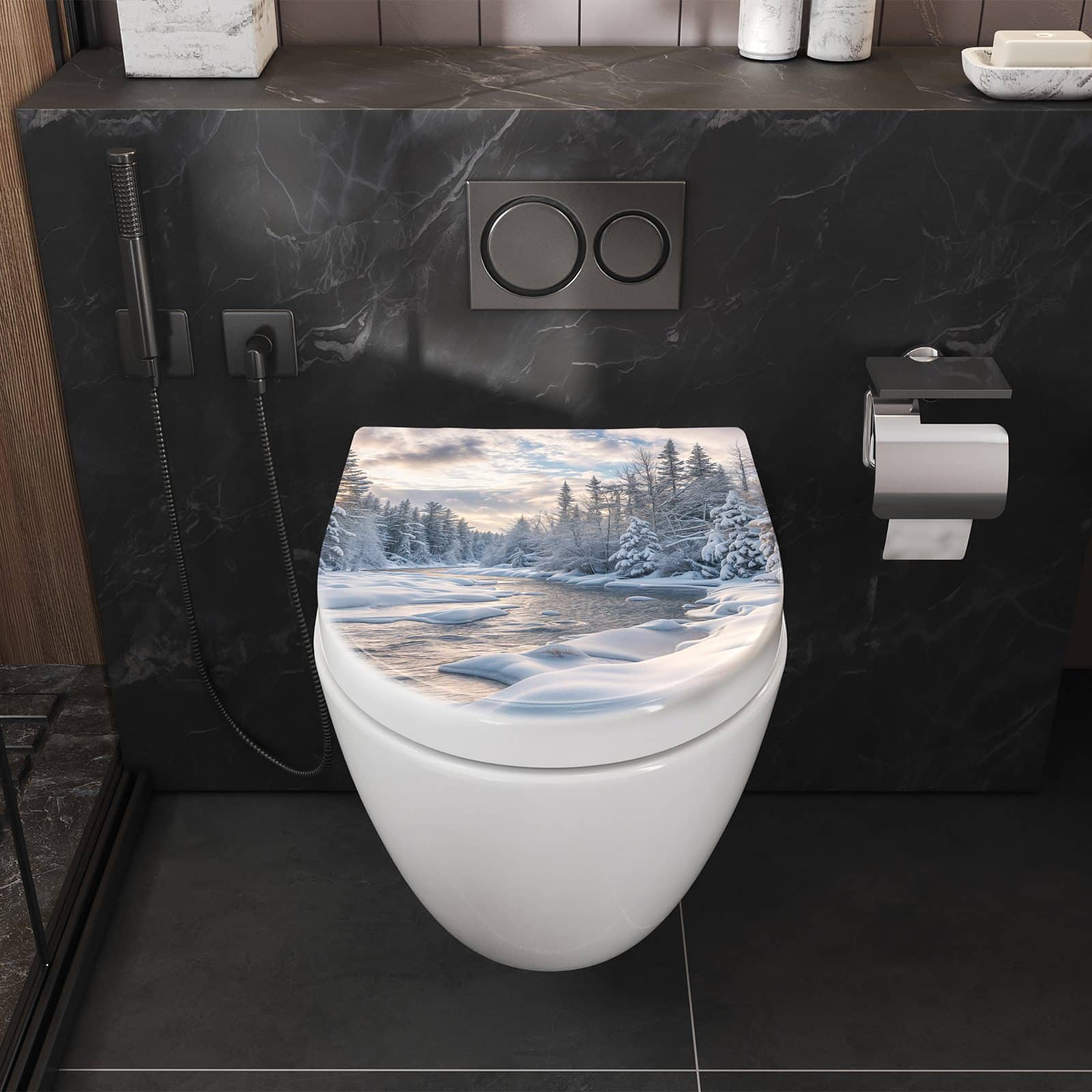 WC-Sitz mit Absenkautomatik Winterfluss