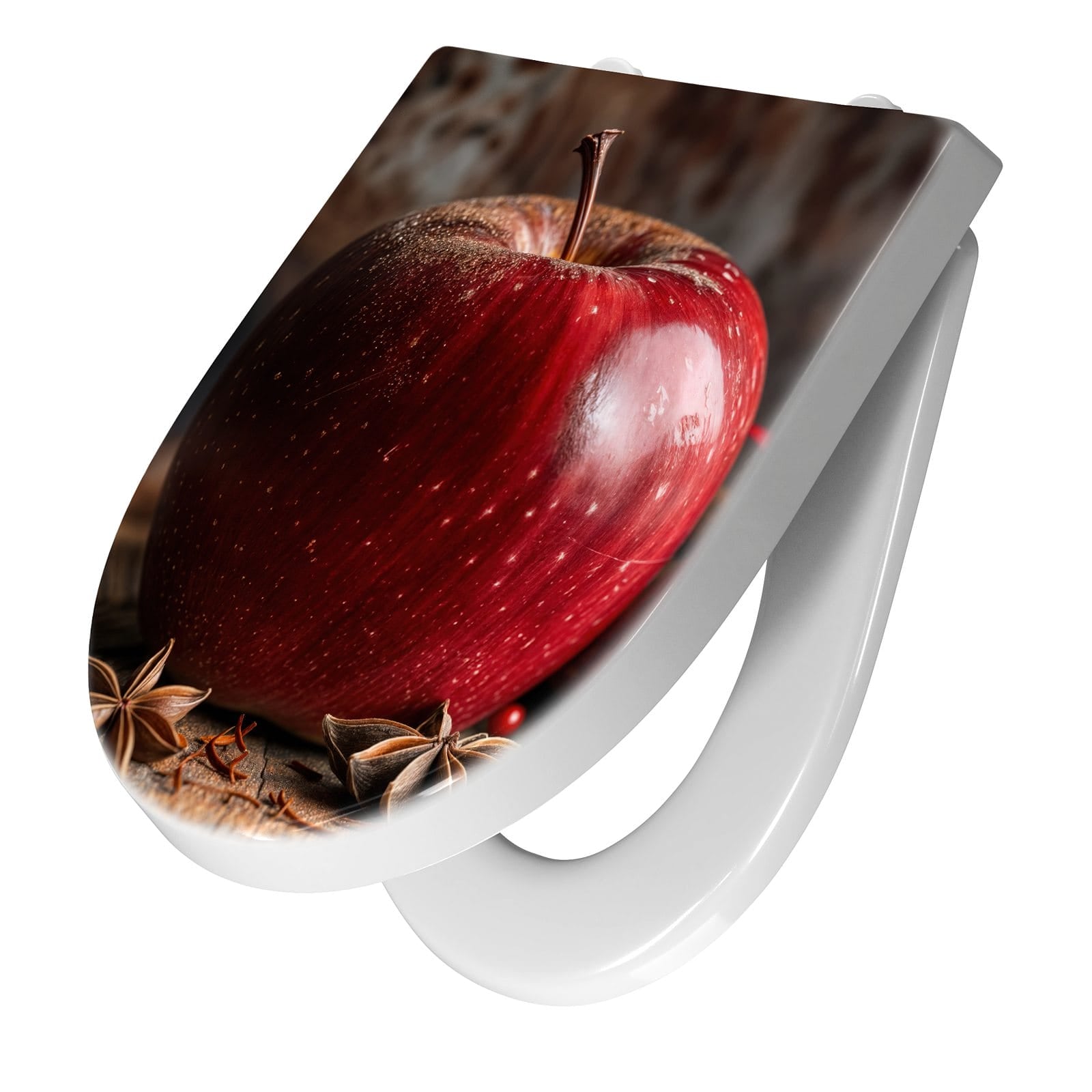 WC-Sitz mit Absenkautomatik mit und Apfel