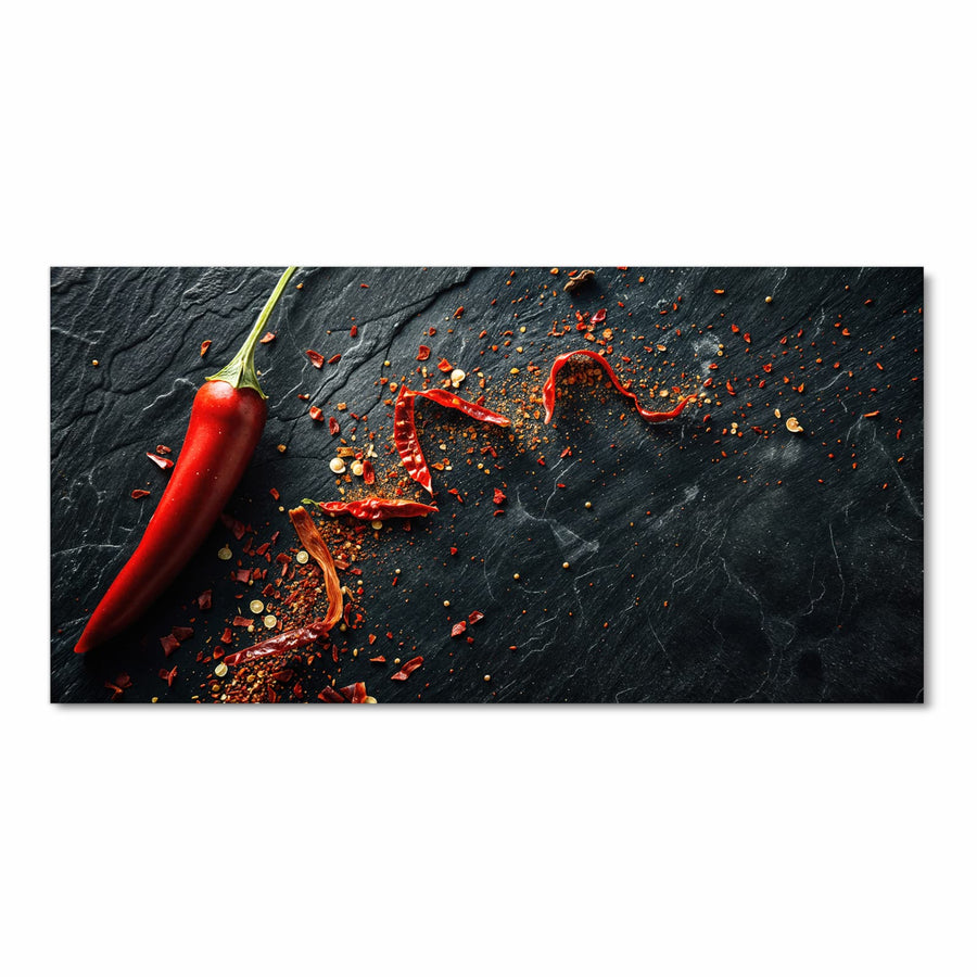 Maße Küchenläufer - Chili auf Schiefer
