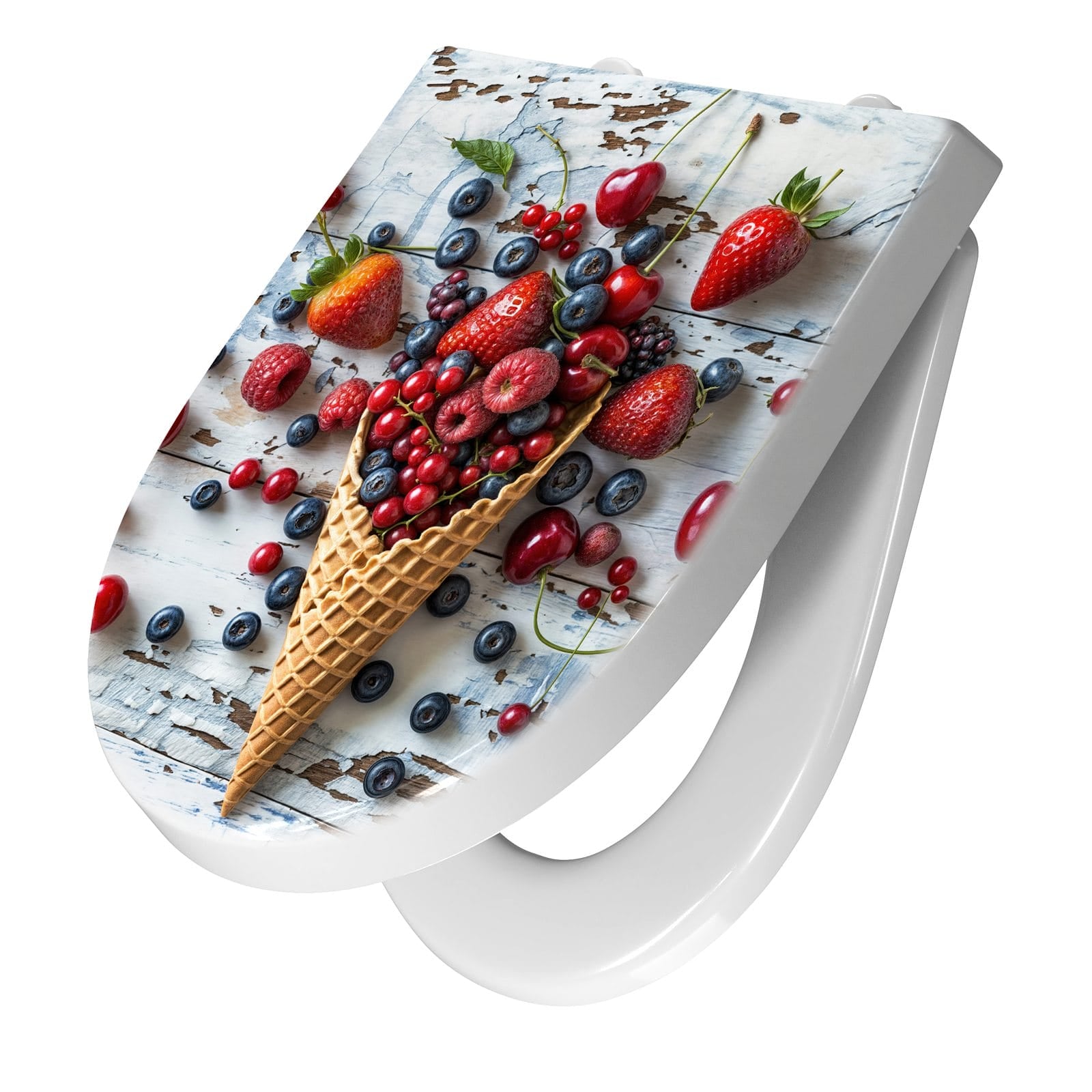 WC-Sitz mit Absenkautomatik Früchte Eiscreme