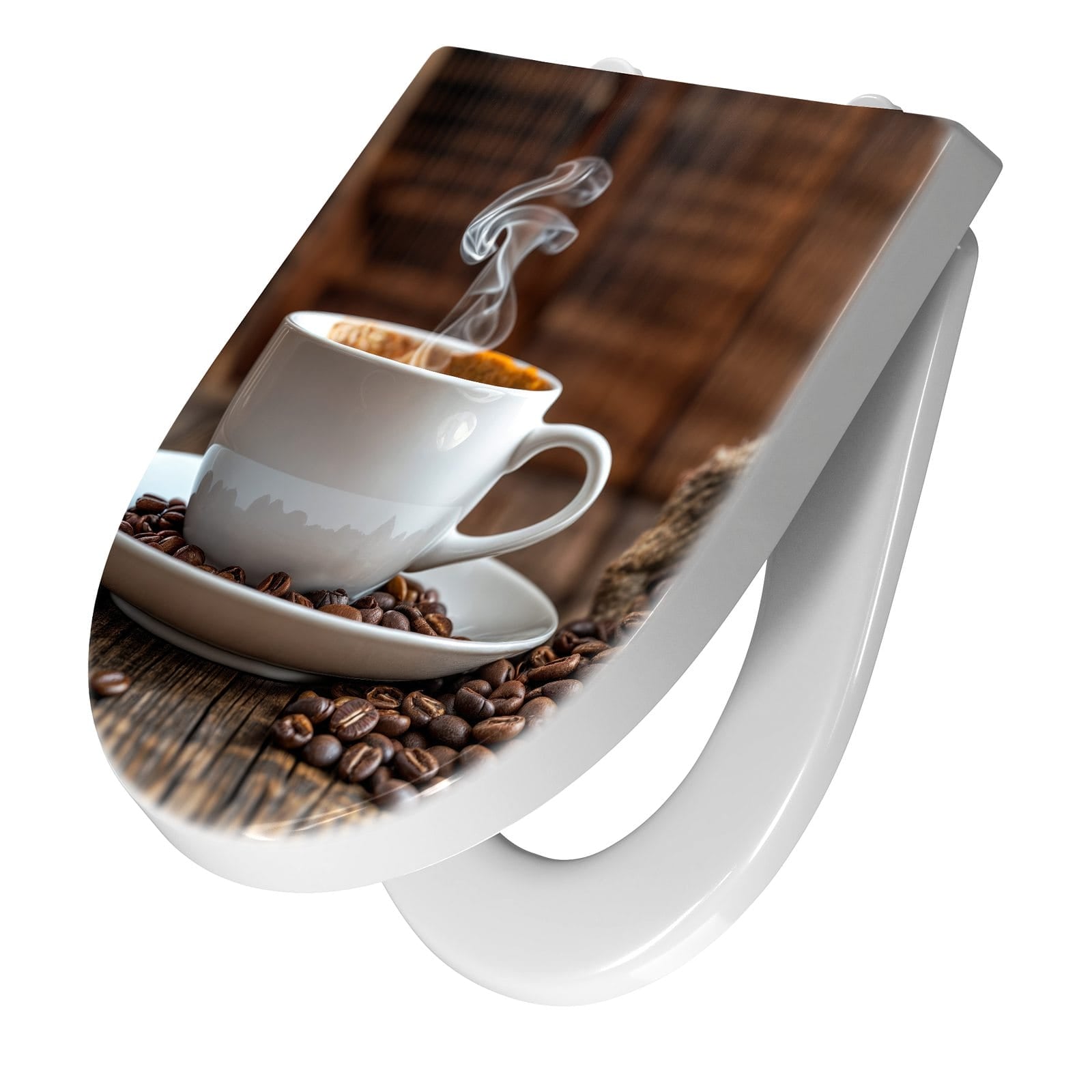 WC-Sitz mit Absenkautomatik Kaffeegenuss