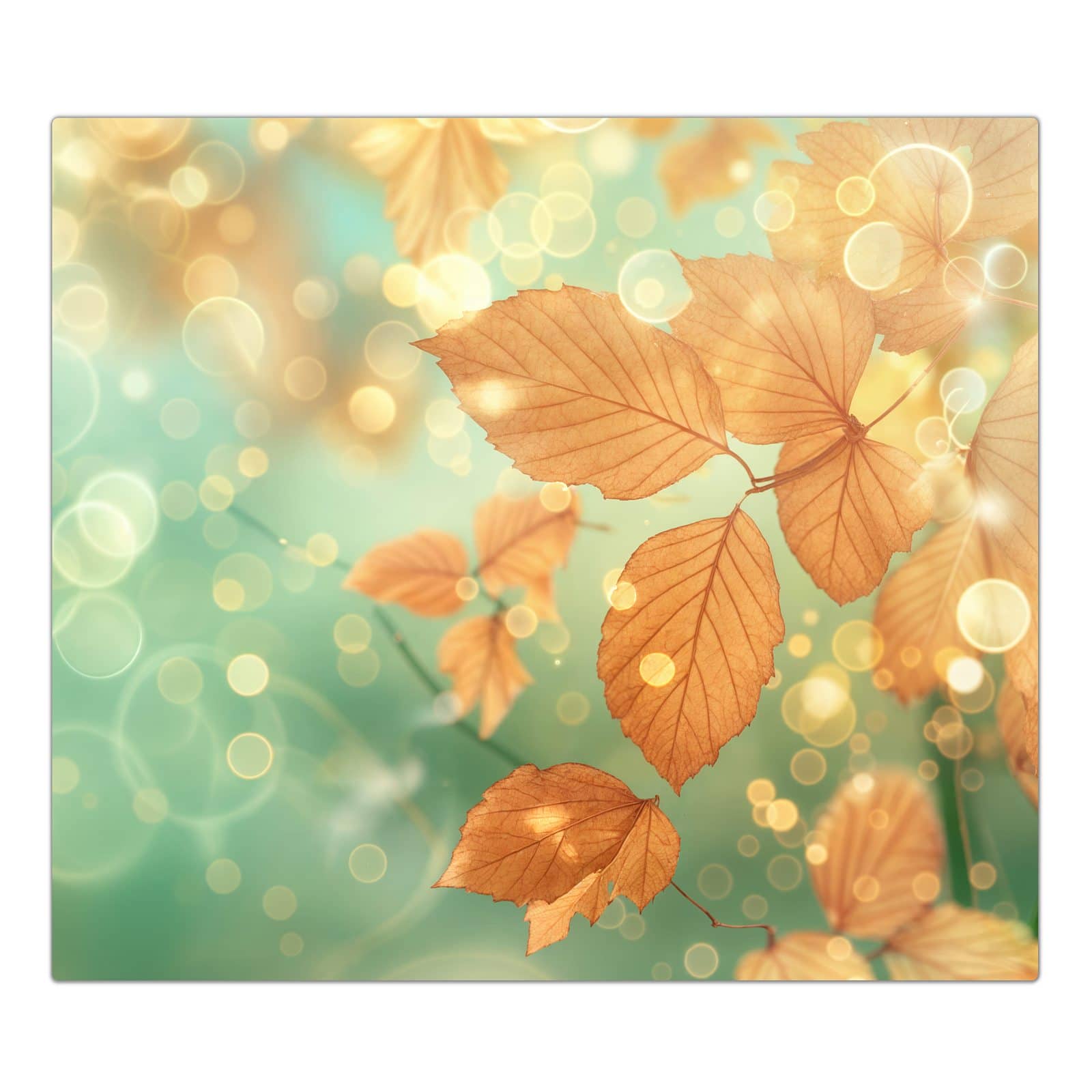 1-teilige Abdeckplatten für Ceranfeld mit Herbstliche Blätter-Motiv in der Frontansicht #grösse_1-Teilig (60x52cm)