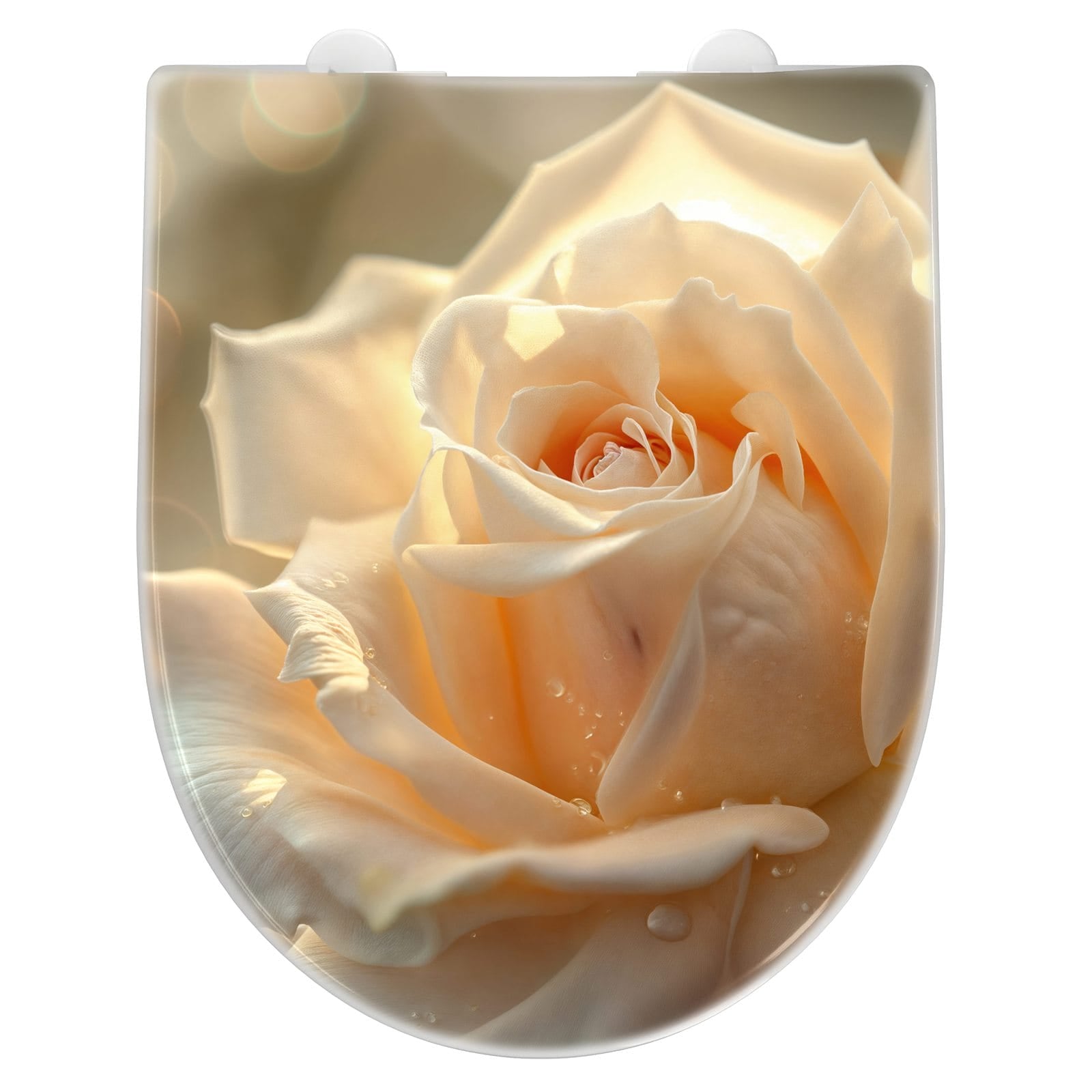 WC-Sitz mit Absenkautomatik Elegante Rose