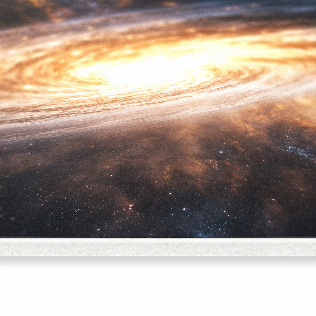 Farbbeständiger Teppichläufer für die Küche mit Motiv Galaxie Nachthimmel in seitlicher Ansicht