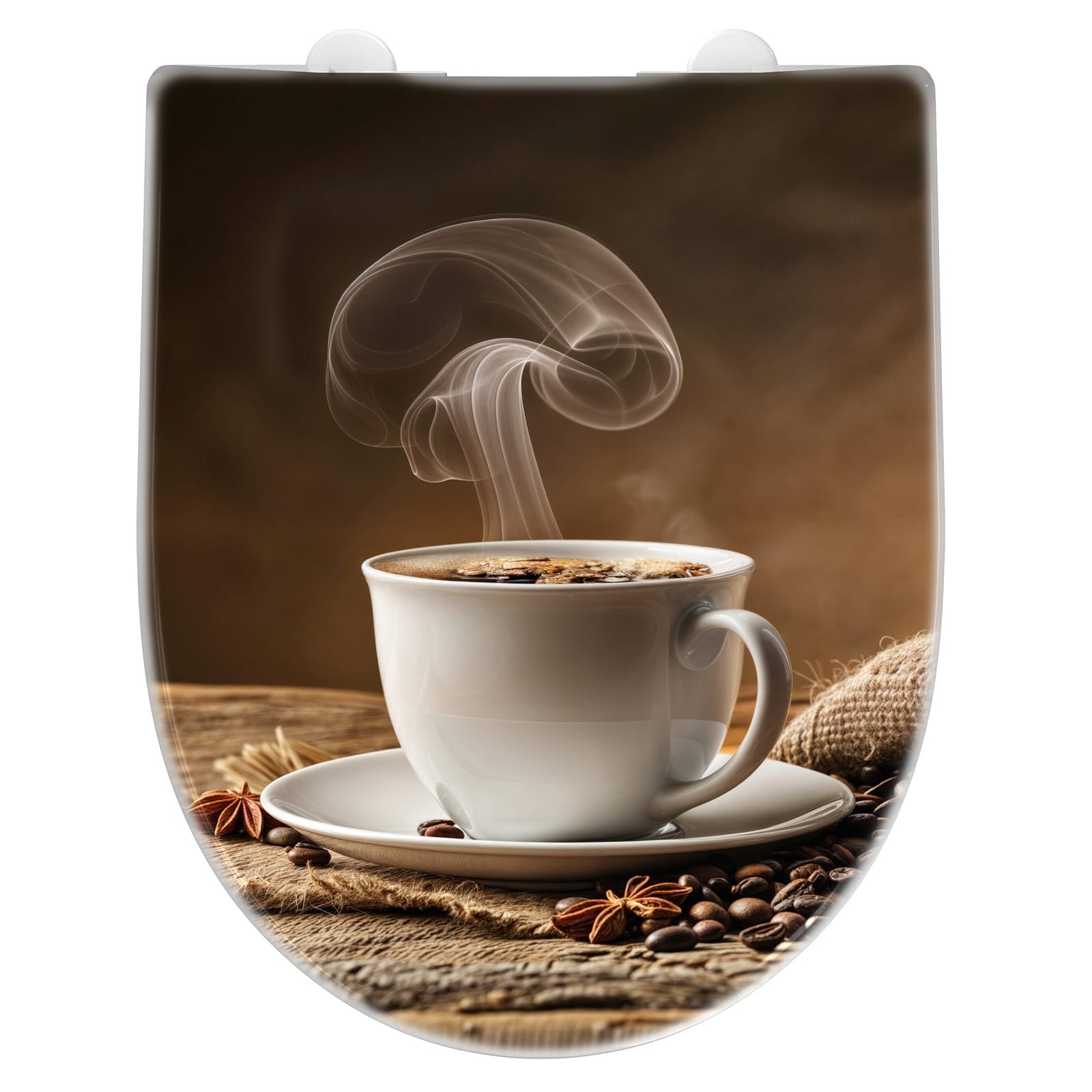 WC-Sitz mit Absenkautomatik Sanfte Kaffeegenuss
