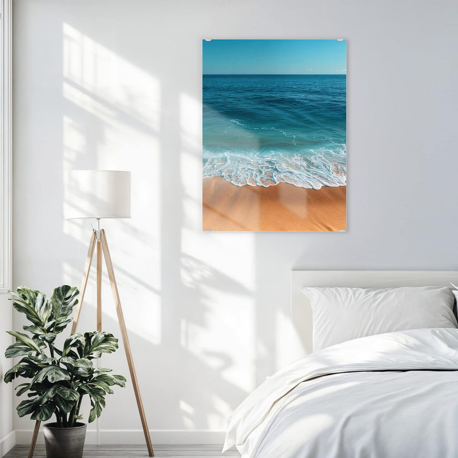 Maße Wandbild - Azurblaues Meer - Hochformat