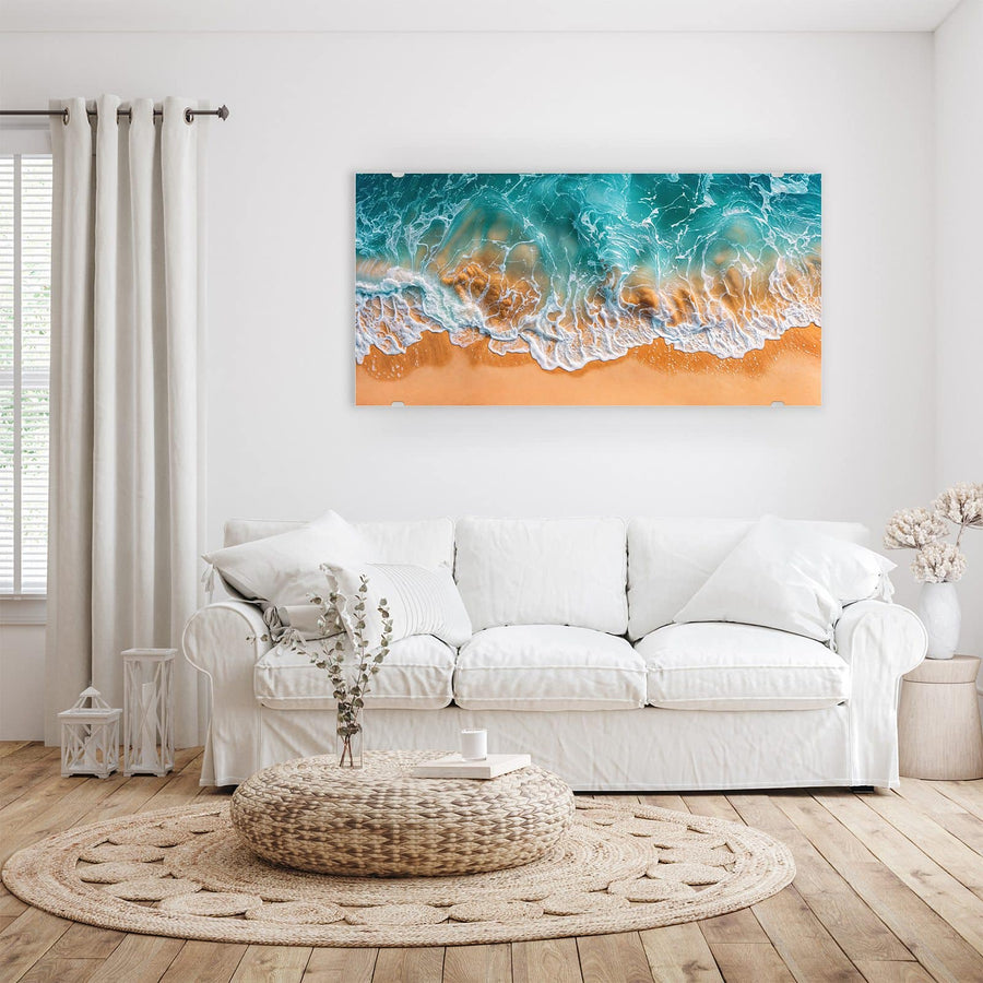 Maße Wandbild - Meer trifft Sand - Querformat