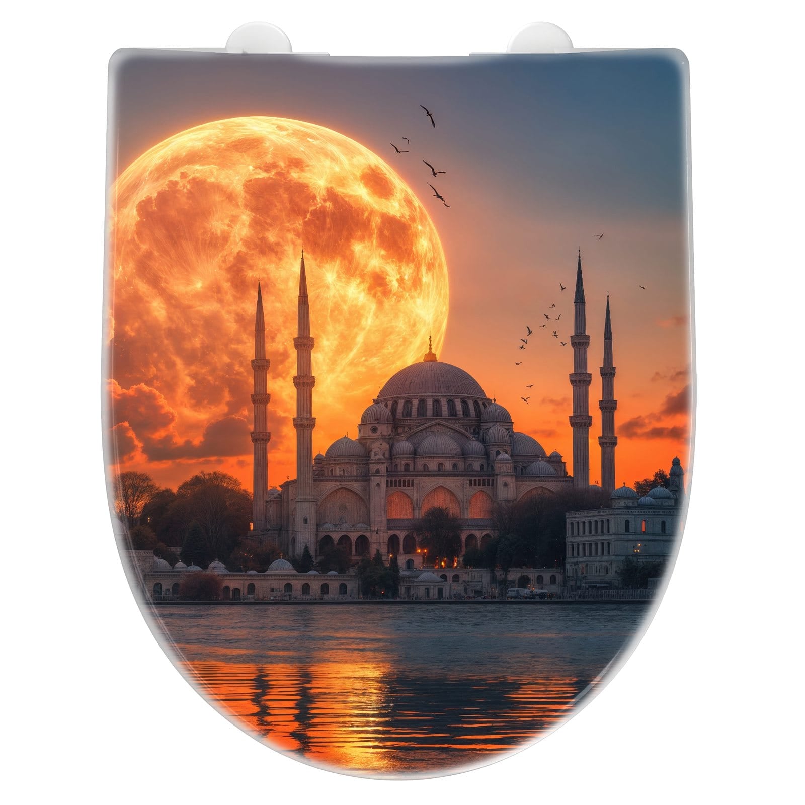 WC-Sitz mit Absenkautomatik Mond über Istanbul