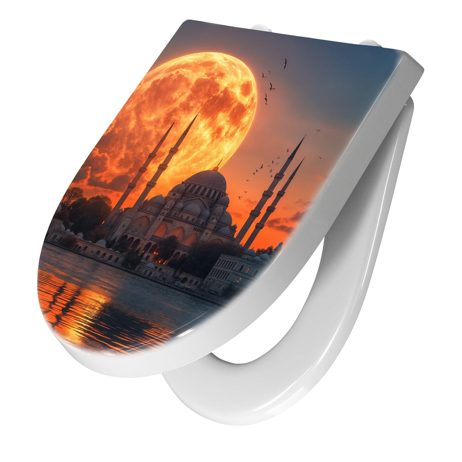WC-Sitz mit Absenkautomatik Mond über Istanbul