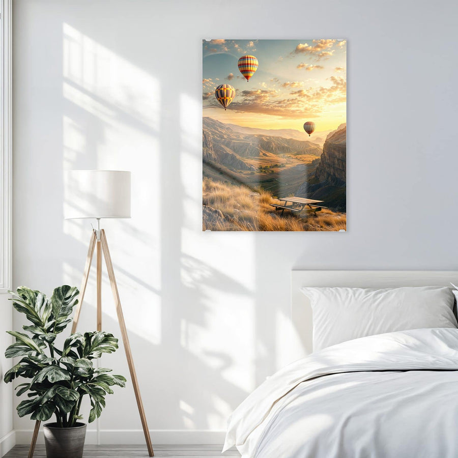 Maße Wandbild - Heißluftballons - Hochformat